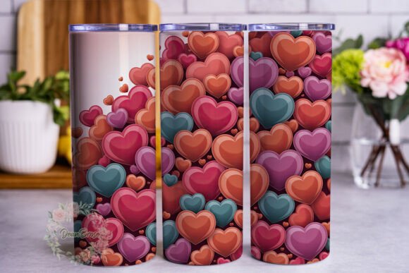 Glossy Hearts Love 20oz Tumbler Wrap Review