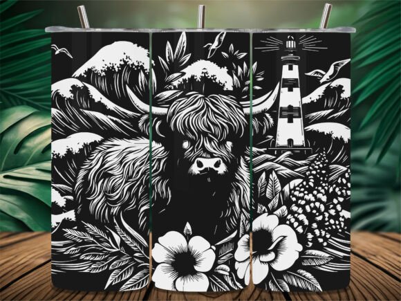 Highland Cow Ocean Tumbler Review