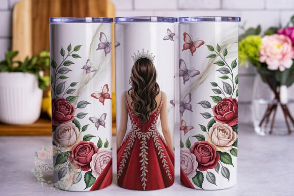 Regal Red Gown Floral 20oz Tumbler Wrap Review