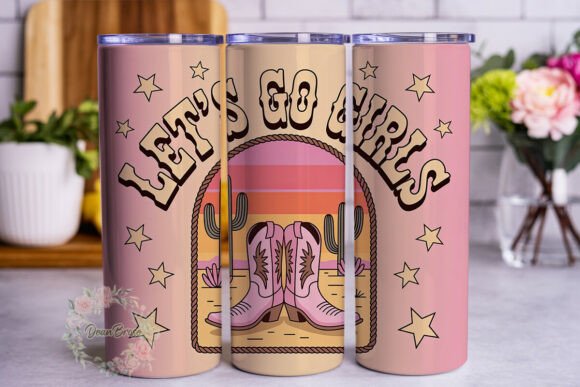 Retro Cowgirl Boots 20oz Tumbler Wrap Review