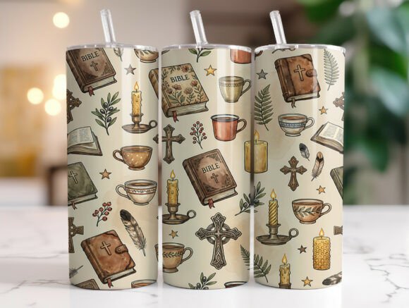Review: Bible 20oz Tumbler Wrap PNG for Sublimation Projects