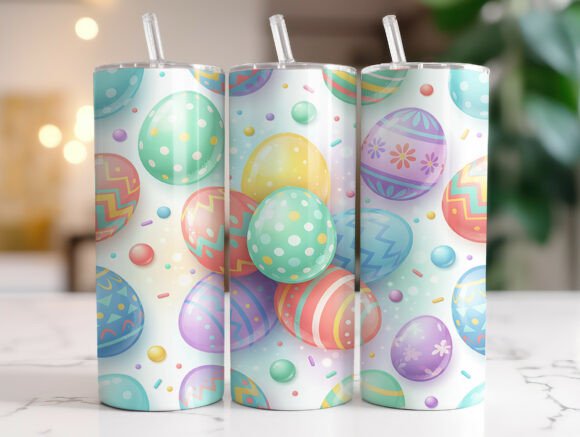 Review: Colorful Easter Egg Spring Tumbler Wrap for Embroidery