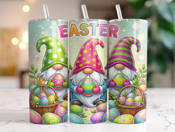 Review: Colorful Easter Gnome 20oz Tumbler Wrap for Crafters