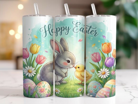 Review: Easter Bunny and Chick 20oz Tumbler Wrap for Spring Projects