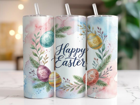Review: Happy Easter Eggs 20 Oz Tumbler Wrap for Spring Projects
