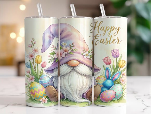Review: Happy Easter Floral Gnome Tumbler Wrap for Stitchers