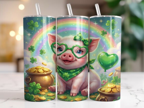 Review: St Patricks Day Pig 20oz Tumbler Wrap for Embroidery