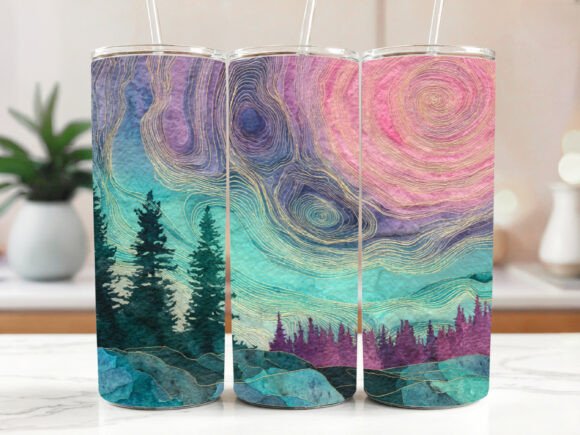Review: Tumbler Wrap Northern Lights Sublimation for Crafters