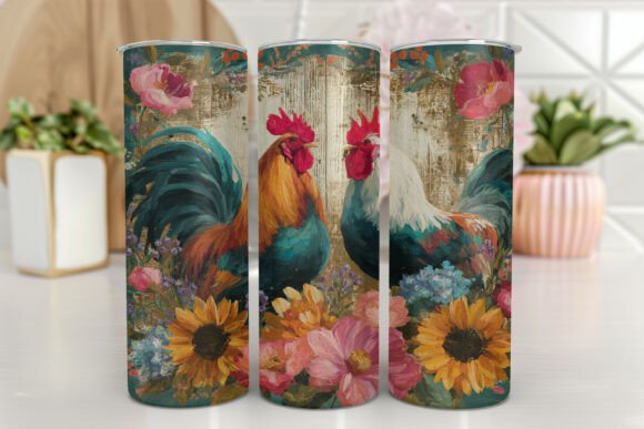 Rooster Farm Scene 20oz Skinny Tumbler Review