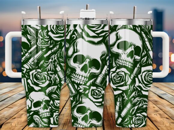 Skull Rose Tattoo 40oz Tumbler: A Designer's Review