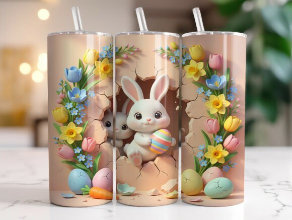 Spring Bunny with Egg 20oz Tumbler Wrap Review