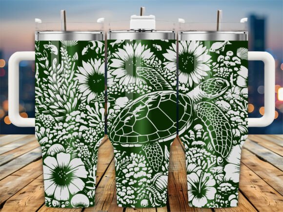 Tropical Turtle Nature 40oz Tumbler Review