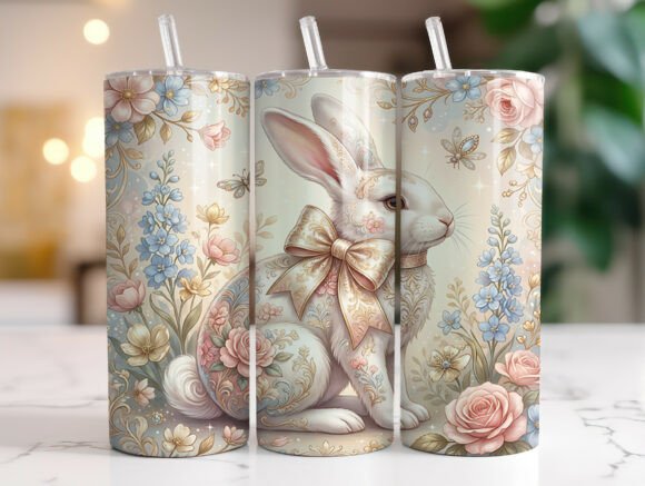 Vintage Floral Bunny 20oz Tumbler Wrap Review